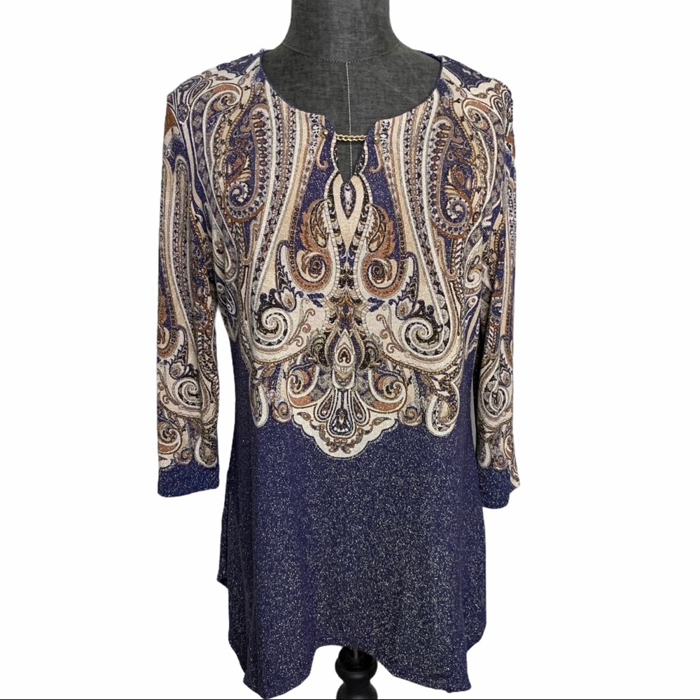 Women’s JM Collection Shiny Blouse